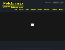 Tablet Screenshot of feldcamp.com